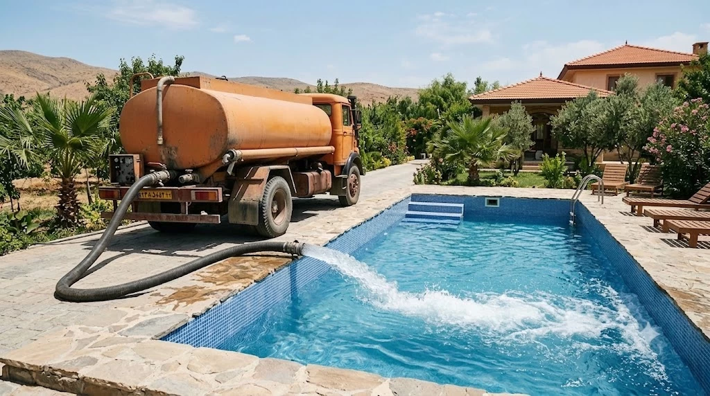  تانکر آبرسانی استخر